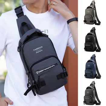 

male anti-theft bagpack men sling one shoulder bag boy waterproof travel chest bag Fashion Sport crossbody bag