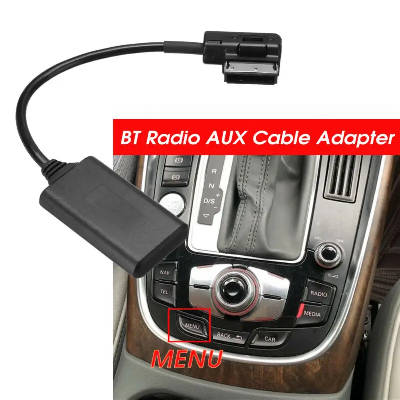 Ami MMI Bluetooth адаптер аудио AUX кабель для Audi A4L A5 A6L A8 Q5 Q7 2009-18