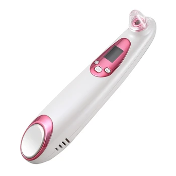 

Red Blackhead Remover Device Vacuum Pore Cleaner Electric Cleansing Comedone Extraction 4 Replaceable Suction Probe USB Recharge