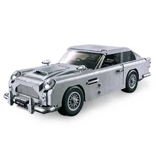 MOC Technic creador caliente James Bond famoso coche Aston DB5 bloques de construcción de ladrillos juguetes compatibles con lepining(China)