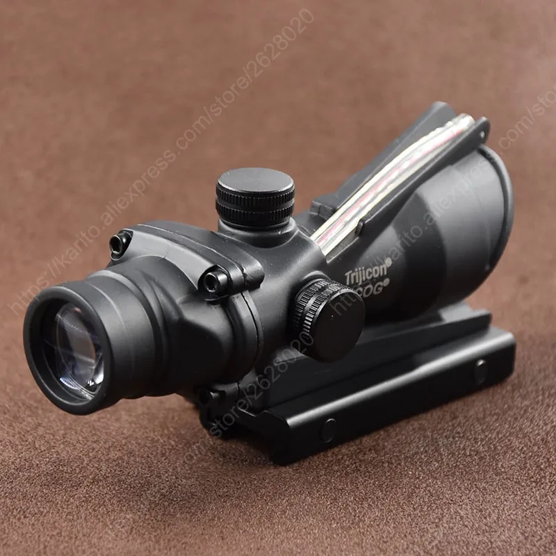 Тактический Trijicon Acog Стиль 4x32 прицел с 20 мм база &quotПикатинни&quot M5858|4x32 rifle scope|rifle