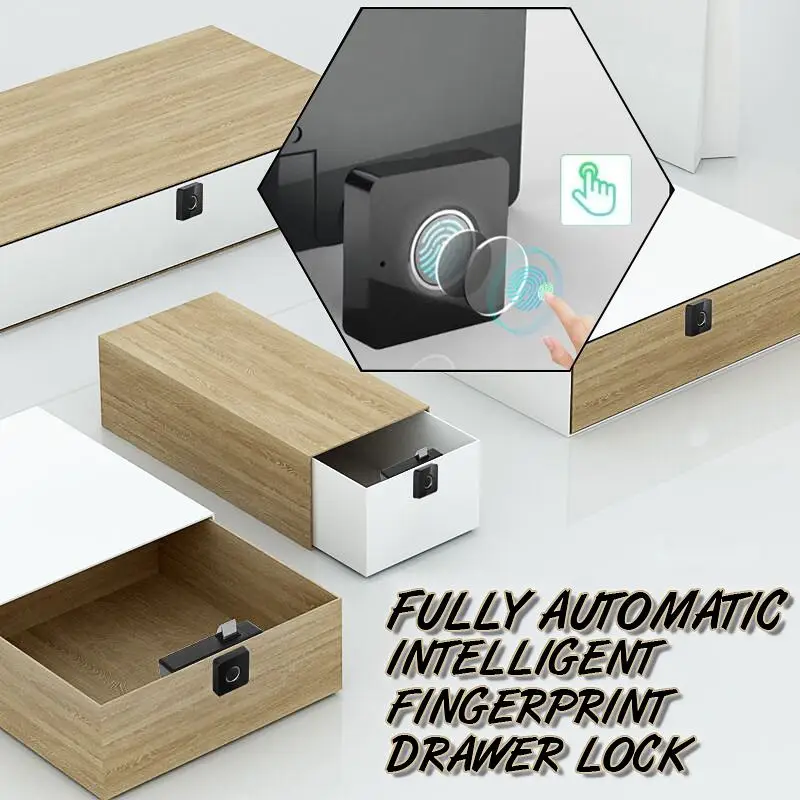 Smart Fingerprint Lock Fully Automatic Wood Door Lock Security