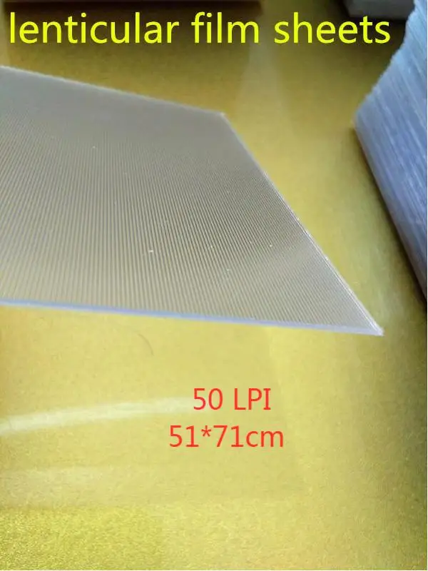 3D 그림용 렌즈 필름 시트, 51*71cm 크기, 50 LPI, 50 개