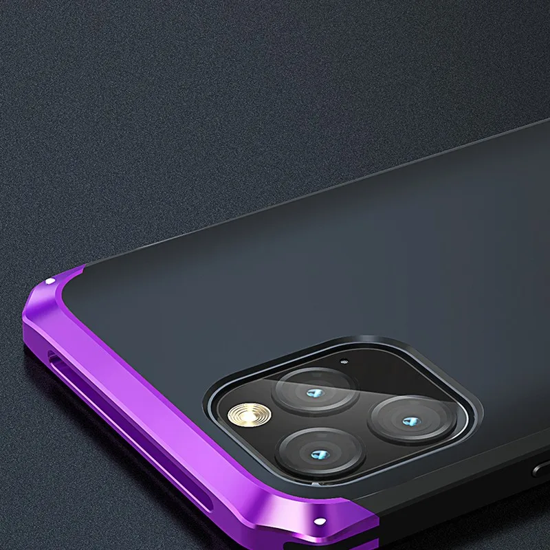 Роскошный Гибридный Металлический Чехол 3 в 1 для телефона iPhone XS Max XR