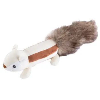 

Pet Soft Plush Animal Squeaky Sound Toy Dog Long Durable Bite-resistant Chew Molar Toy 1pcs