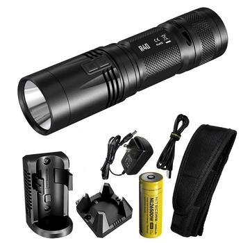 

NITECORE R40 Flashlight XP-L HI max 1000 lumen beam distance 520 meter tactical torch with Rechargeable battery charger cradle