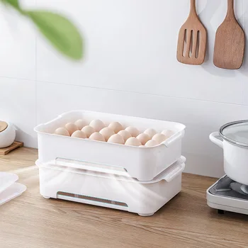 

Domestic Refrigerator Storage Egg Box 24 ge Multi-functional Egg Box Egg Freshness Box Food Ingredients Storage Freshness Box