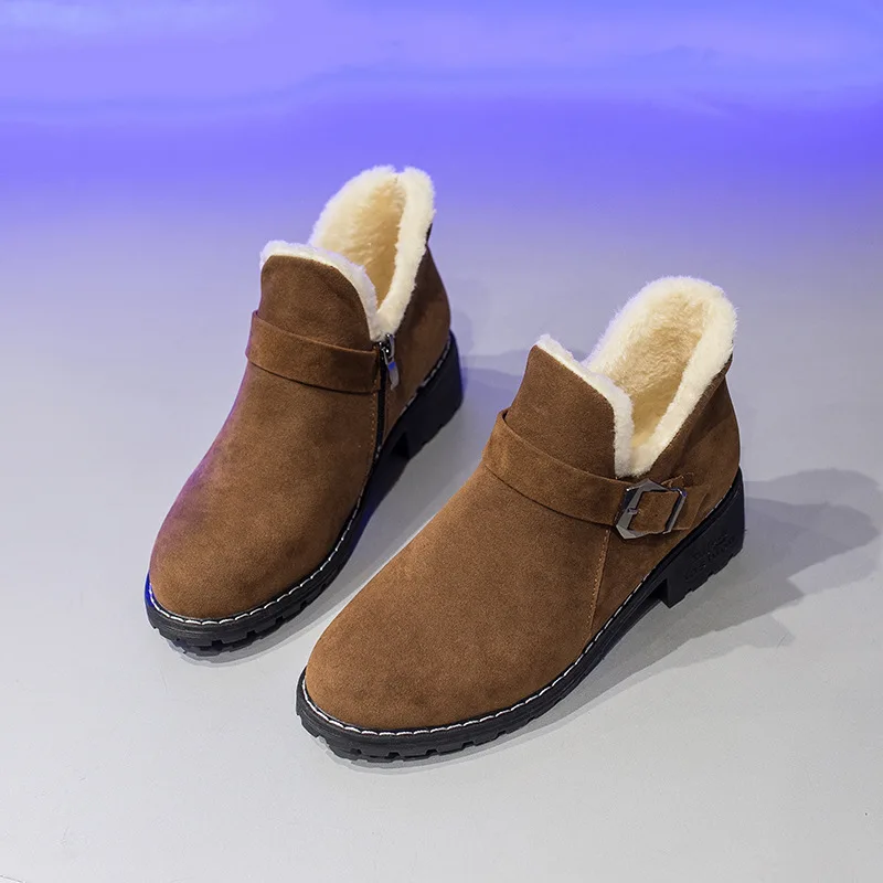 

Small Short Boots Women's 2019 New Style Autumn & Winter plus Velvet Martin Boots Women's British-Style Versatile Students Cotto