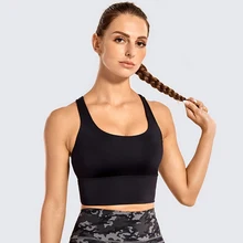 La Isla женский s m edium поддерживающий бюстгальтер с бретельками сзади без проволоки съемные чашки удлиненный Спортивный Бюстгальтер Для Йоги XS s m l xl