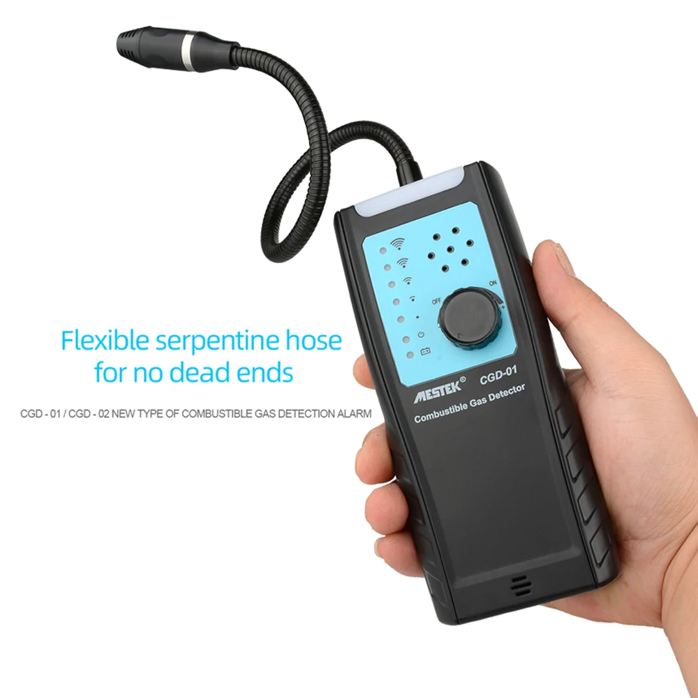 CGD-01 CGD-02 Gas Detector Gas Analyzer Leak Detector Automotive Combustible Gas Sensor Air Quality Monitor with Alarm