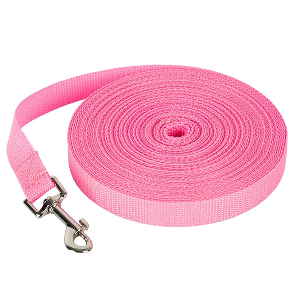 pink dog collar 1.2m-10m Longer Pet Leashes Rope Outdoor Training Running Dog Leash Belt PP Dogs Lead For Chihuahua Small And Large Dog Product dog collar with name Dog Collars