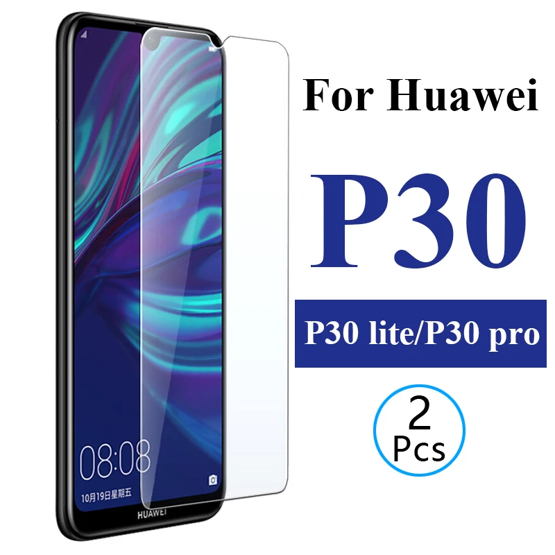 2 шт закаленное стекло для huawei p30 lite p 30 pro Защитная пленка для экрана Glas Защитная пленка для huawei p30 p30lite p30pro light