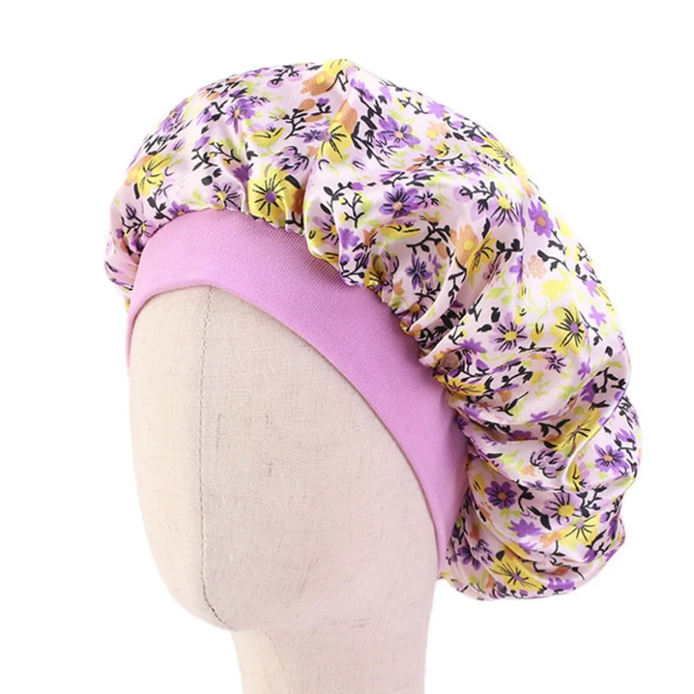 Print Women Polyester Silk Satin Bandage Adjustable Scrub Cap Sweatband Bouffant Hat Men Female Nurse One Size #4I28 (16)