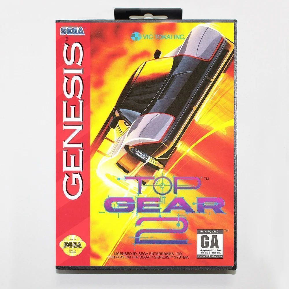 Top gear 2 Коробочная версия 16 бит MD игровая карта для sega MegaDrive sega Genesis system