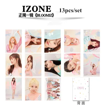 

Kpop IZONE Bloomiz Album Photocard Round Corner Photo Cards HD Photograph 13pcs