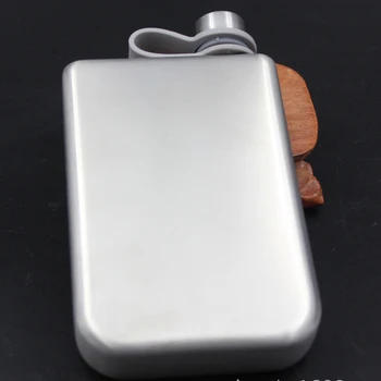 

9oz Stainless Steel Hip Flask Potrable Outdoor Fishing Pocket Flagon Silver