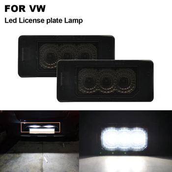 

2X Canbus Smoked LED License Number Plate Light Lamps For VW Golf VI Variant Jetta Passat Variant Sharan 7N Touran GP2 Touareg I