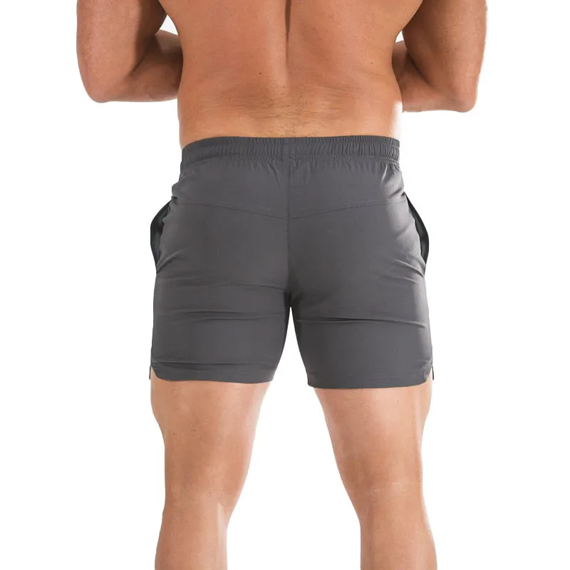 new Mens cotton shorts New Casual Fashion Gyms Fitness Bodybuilding short pants Male Jogger Knee Length Drawstring Sweatpants