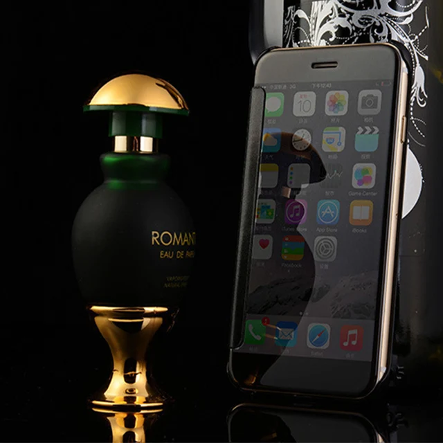 Роскошный кожаный чехол-книжка с зеркальный чехол для телефона для Apple iPhone 8 7 6 6s плюс 5 5S SE 8 Plus 7plus 6plus 6s плюс iPhone8 iPhone7 iPhone6 крышка - Цвет: Black
