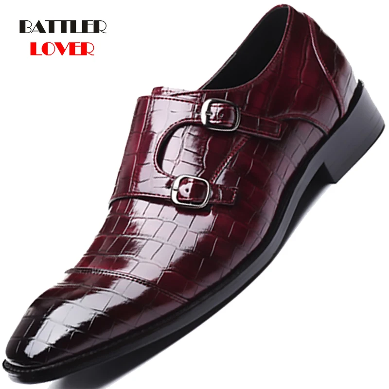 Men Dress Shoes Handmade Personality Trend Party Wedding Shoes For Male Flats Oxfords Formal Footwear