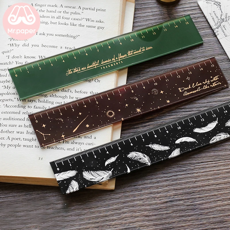 Mr paper 6 Designs 15cm Strawber Acrylic Color Ruler Multifunction DIY Drawing Rulers For Kids Students Office School Stationery 3 Mr paper 6 Designs 15cm Strawber Acrylic Color Ruler Multifunction DIY Drawing Rulers For Kids Students Office School Stationery 3