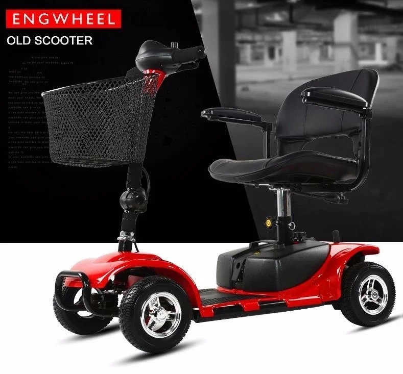 Electric Scooter For Elderly Four Wheels Electric Scooters 8 Inch 24V 250W Electric Kick Scooter For AdultsDisabled (7)