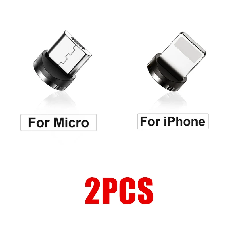 1/2/3 шт. круглые металлические магнитные адаптер кабельного штекера Тип C/Micro USB/8 pin быстрой зарядки Android шнур телефонные затычки против пыли для iPhone - Цвет: V8 and 8Pin