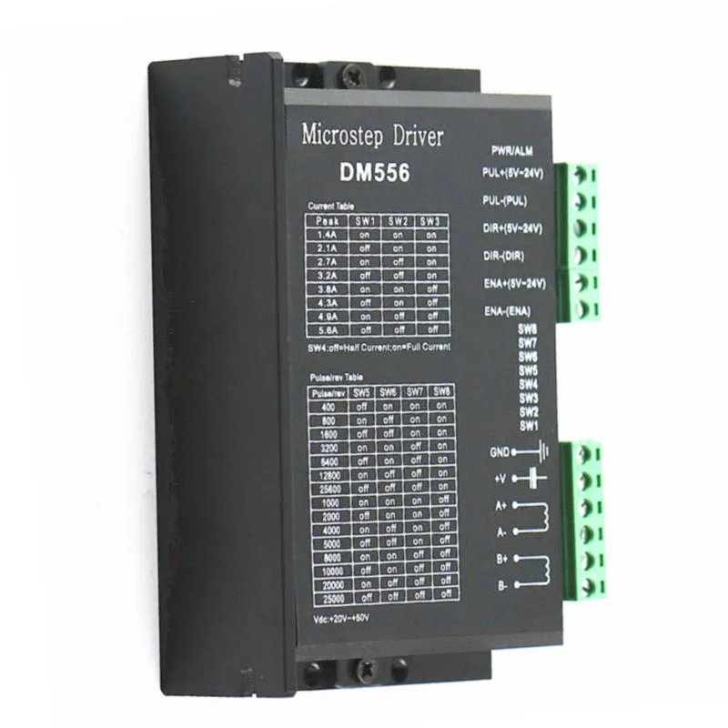 DM556 цифровой шаговый двигатель драйвер 5.6A подходит для 57 86 шаговый двигатель NEMA23 34