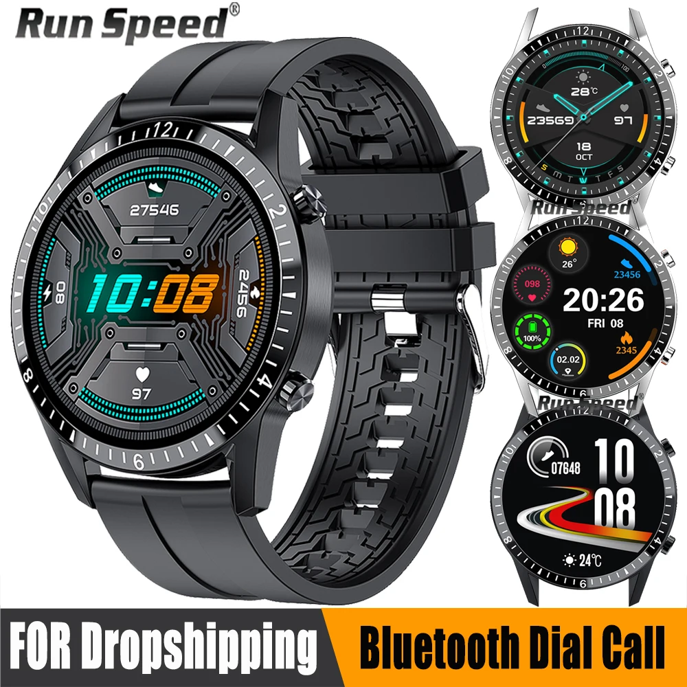 Reloj inteligente deportivo para hombre, dispositivo resistente al agua ip67, con Bluetooth, llamadas, reproductor de música, control del ritmo cardíaco, para HuaWei, Android e IOS, 2021