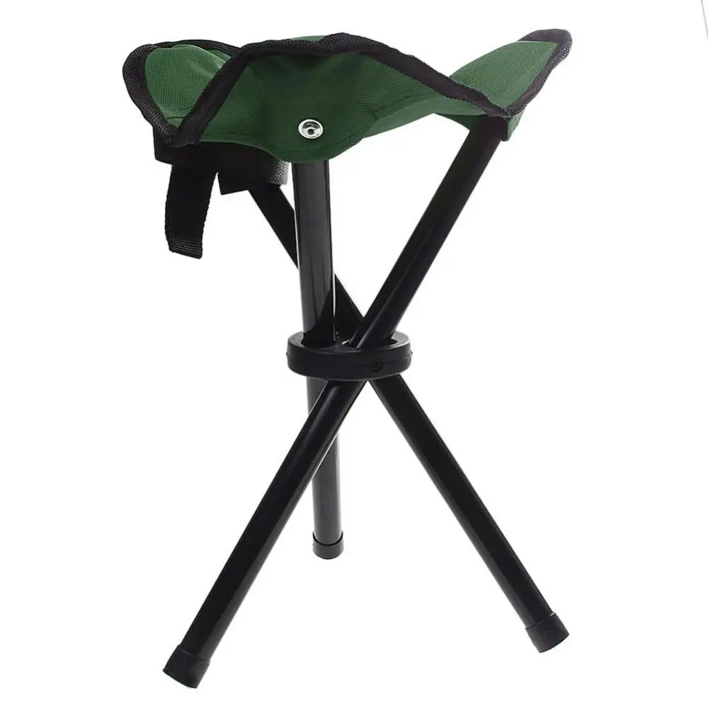 Folding 3-legged Fishing Chairs Portable Outdoor Camping Garden Travel Canvas Tripod Stool Chair new