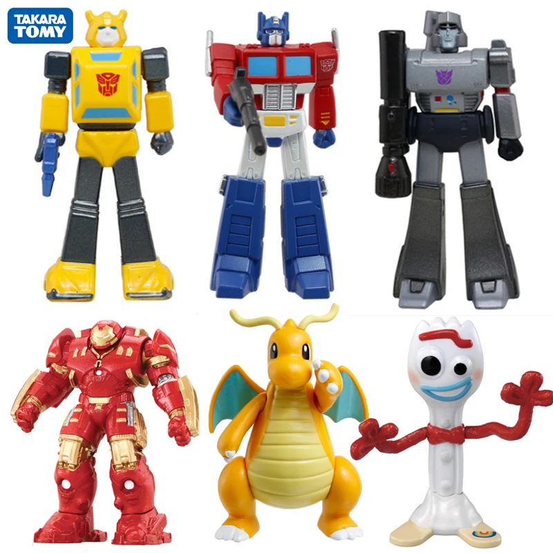 Трансформеры Takara Tomy Optimus Prime Megatron Bumblebee Minions Pikachu Литые металлические модели