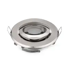 4 шт. Встраиваемый светодиодный потолочный светильник держатель приспособление для прожектора gu10 mr16 разъем круглый сатиновый фитинг для кухонной комнаты