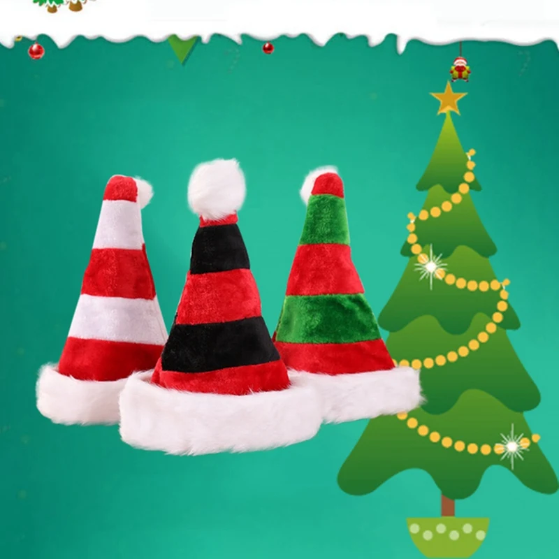 Рождественская хлопковая шапка Санта-Клауса, рождественские шапки, рождественский подарок, новогодняя шапка, Рождественское украшение