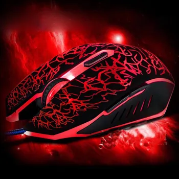 

6Buttons Game Pro Gamer Professional Colorful Backlight 4000DPI Optical Wired Gaming Mouse Mice For Laptop PC Computer Desktop