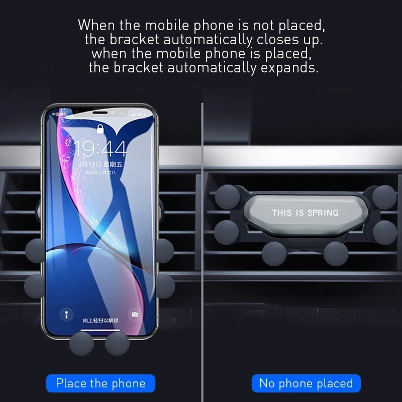 Универсальный автомобильный держатель для телефона держатель для навигатора гравитационная подставка для телефона в машине подставка без магнита для iPhone X 8 Xiaomi поддержка