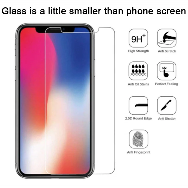 9H HD закаленное стекло для iPhone 11 11 Pro 6 6S 5 5S SE Защита экрана для iPhone 7 8 Plus X XR XS Max защитное стекло