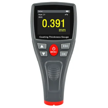 

ABSF WT2110 Digital Mini Automotive Paint Thickness Gauge Car Paint Tester Coating Meter with Color LCD Fe Probe Car Detector Me