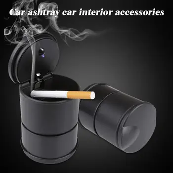 

Portable Car Ashtray with LED Light Outdoor Ash Tray Holder Auto Car Truck LED Cigarettes Holder Car Ashtray Smoking Accessories