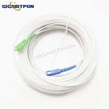 

10M indoor and outdoor optical cable SM indoor 2 steel 1-core fiber optic jumper single-mode G675A1 SC LC ST FC connector white