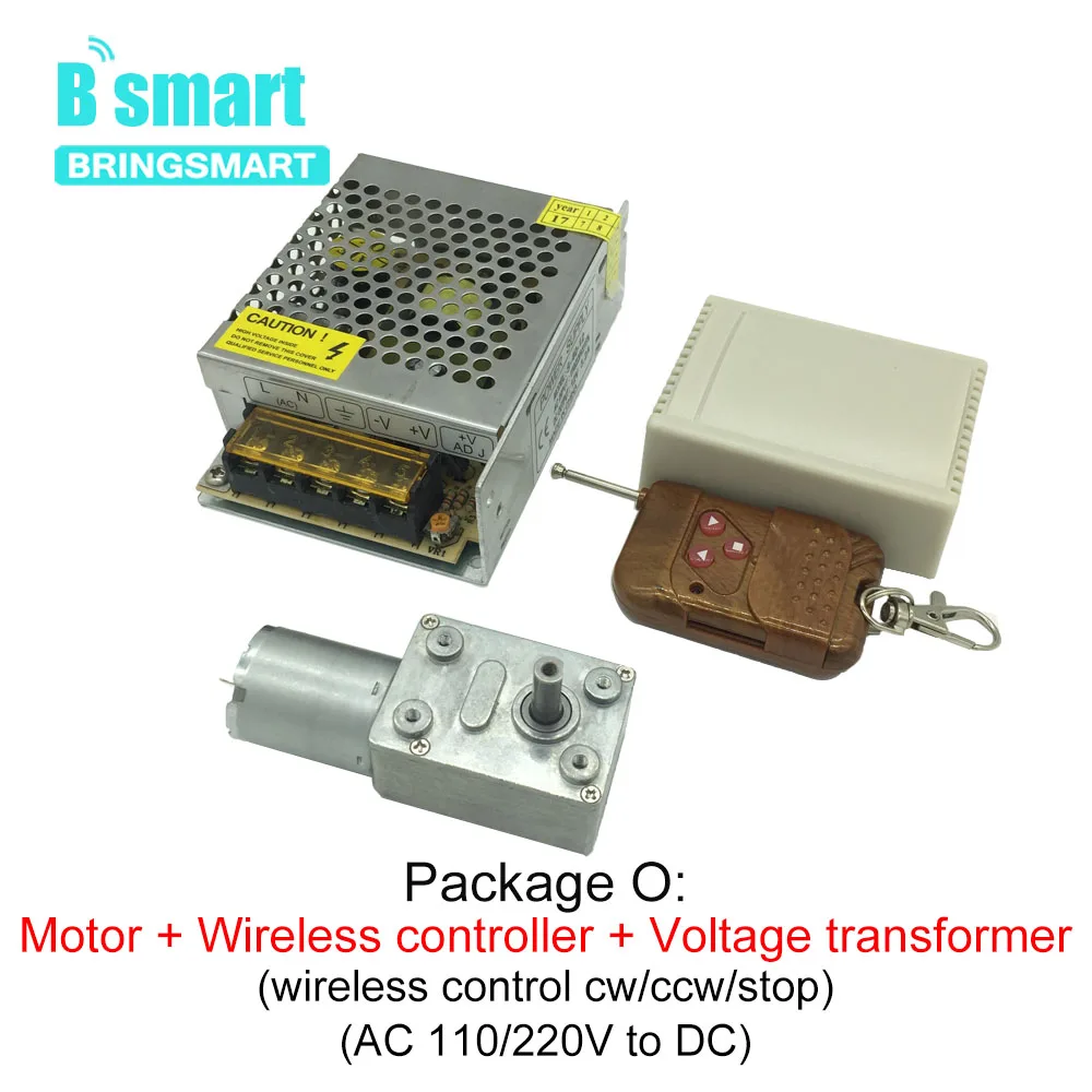 Bringsmart JGY 370 12 24 В постоянного тока червячная передача электродвигатель 3 210 об/мин