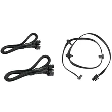 2 Pcs 8 PIN To 8 Pin (6+2) PCIE VGA Supply Cable Flex & 1 Pcs Pcie 6Pin Male To 4 SATA Power Supply Cable