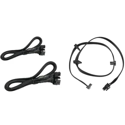 2 Pcs 8 PIN To 8 Pin (6+2) PCIE VGA Supply Cable Flex & 1 Pcs Pcie 6Pin Male To 4 SATA Power Supply Cable
