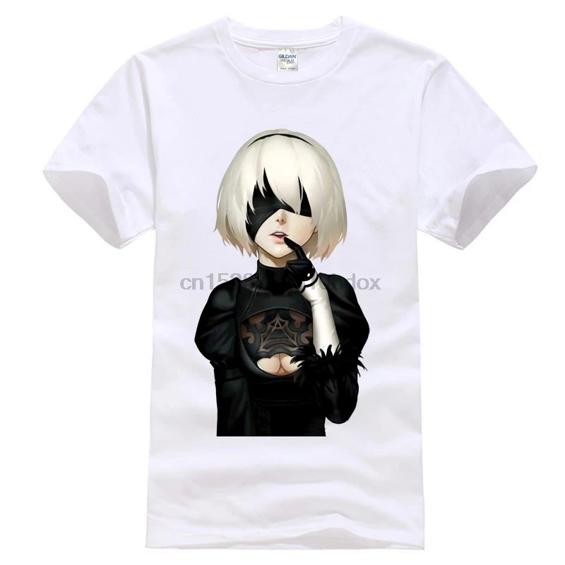 NieR Automata футболка унисекс хлопковая Футболка PC игровая Высокое Качество Забавные