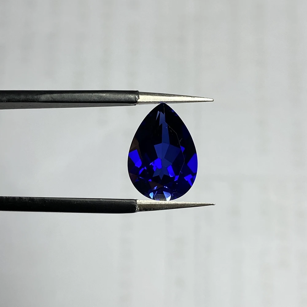10x14mm Pear Shape 5A Quality 6 Carat Drop Loose Gemston Corundum Royal Blue Sapphire