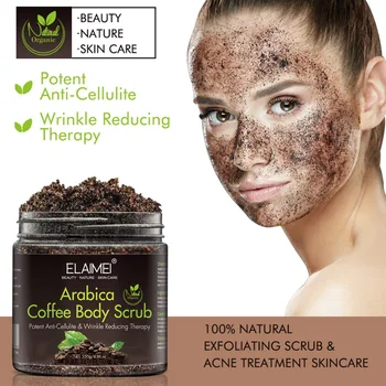 

Coffee Scrub Bath Salt Exfoliating Exfoliating Face Body Scrub Grinding 250g Skin Care Y1