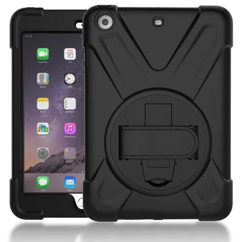 

Case for Apple IPad Mini1/2/3 Kid Safe Shockproof Heavy Duty Silicone Hard Cover for Ipad Mini 1 2 3 Stand Case with Wrist Strap