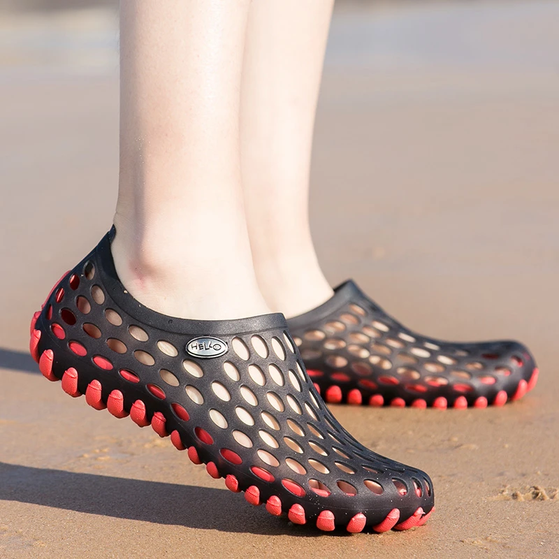 Sandalias informales para hombre, zapatos de plástico a la moda, para la playa, para el agua, envío de hombre| - AliExpress