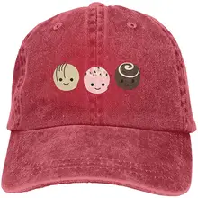 Милые кавайные конфеты трюфели иллюстрация Премиум ковбой бейсболки папа шапки Серый