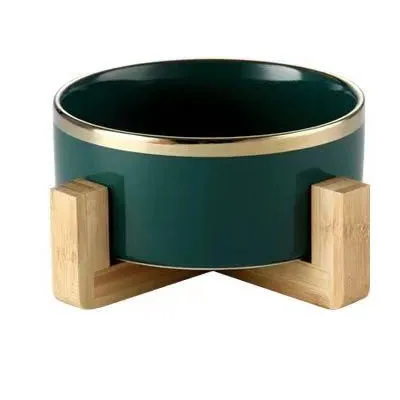 green rim with frame Керамическая миска для кошек, миска для кошек, миска для риса, миска для воды, собачья миска для домашних животных, миска для воды - Цвет: green rim with frame