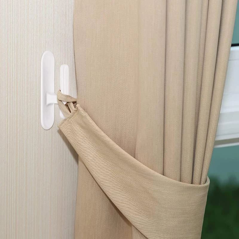 Gancho para colgar cortinas en el hogar, de almacenamiento puerta y pared, colgador fuerte, suministros|Ganchos rieles| - AliExpress